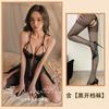 Sexy passion mesh perspective pajamas women's suspenders lace loungewear hot temptation hollow nightdress