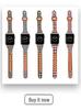 Compatible Silicone Leather Straps for Apple Watch Series 3-8