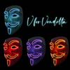 Maschera luminosa che si illumina per la maschera da festa a LED di Vendetta Maschera da festa di Vendetta Cosplay Maschera creativa per Halloween Maschera da ballo fantasma