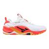 Mizuno Wave Stealth NEO 2 Tennis Shoes, White/Black/Orange, Size 23.0 cm, 2E