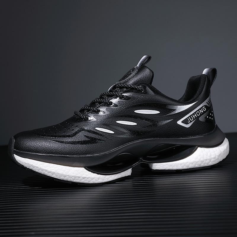 Sportovní a volnočasová obuv - Lehké a prodyšné síťované běžecké boty s tlumením nárazů, protiskluzovou podrážkou a šněrováním.