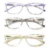 Turezing Reading Glasses for Men Women Spring Hinge Flower Print High Quality Readers 0 To +6 0