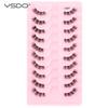 YSDO Half Lashes 5/7/10 Pairs Half False Eyelashes Soft Natural Cat Eye Lashes Makeup 3D Mink Eyelash Extension Fluffy Faux Cils