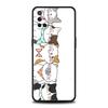 Cute Cartoon Cat Phone Case For Oneplus 12 12R 11 10T R10 Nord N100 N200 N10 10 7 8 9 7T 8T 9R 9RT CE 2 Pro 5G Soft TPU Cover