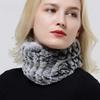 Rabbit Fur Scarf Women Winter Warm Knitted Neck Warmer Fashion Stylish Ring Scarves
