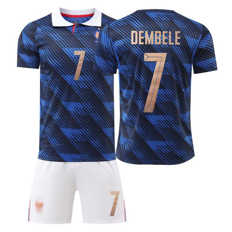 Football Uniform Set World Cup Team Jersey No. 10 Mbappe Training Factory