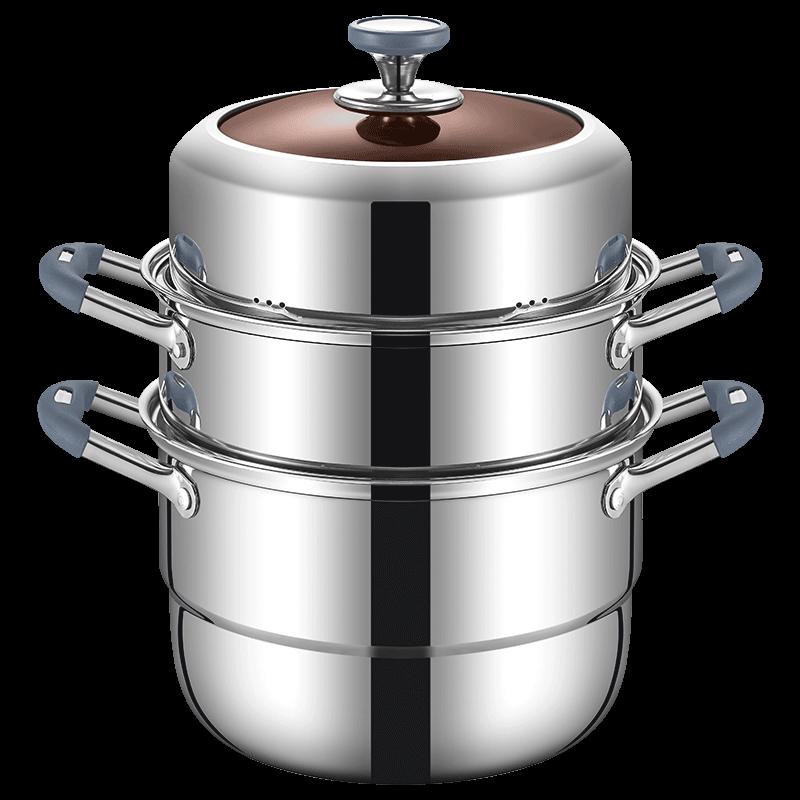 Adneny AS-512 3-stöckiger Fünfschicht-Dampfgarer aus Stahl