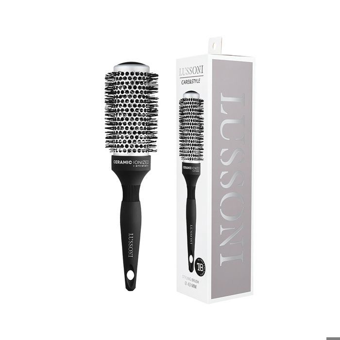 Lussoni Haircare Brush C&S Round Silver Styling 43mm - Brosse Ronde