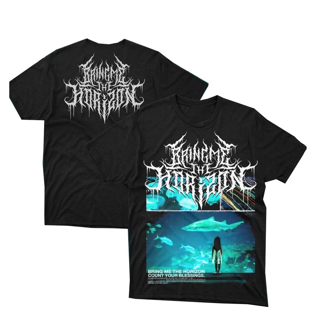 Bring Me The Horizon Bands Black Metal Dark Animestyle Trendy Short Tshirt