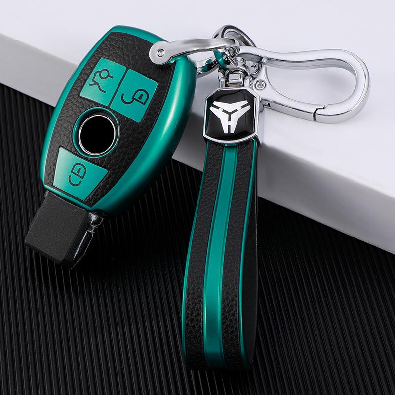 Mercedes-Benz Key Cover for E300L, C260L, GLE350, A200L, GLB220, GLC300L - Men's Car Key Protection