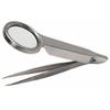 Magnifying Glass Tweezer Hand-held Magnifying Glass with Tweezer Repair Tools Tweezer with Magnifier for Jewelry Repair