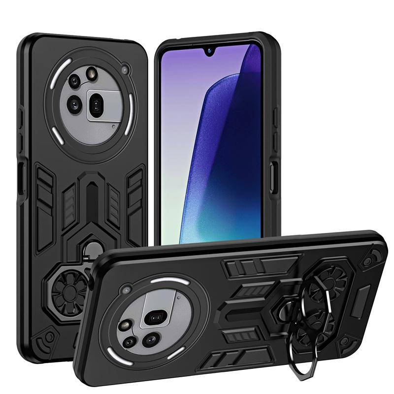 Military Armor Case For Nothing Phone 3A Pro Protective Cover 360° Ring Magnetic Holder Shell Coque Fundas 2 IN 1 Back Cover
