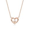 [Stonehenge]] Silver Heart Necklace Sc1431