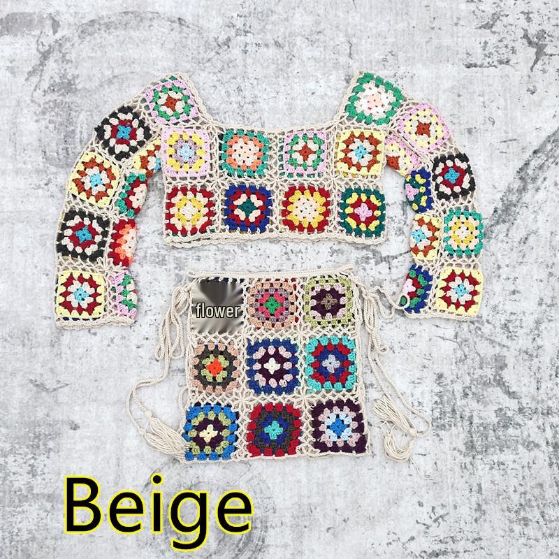 Handmade Crochet Bikini & Mini Skirt Set