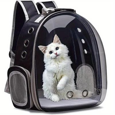 1PC Cat Pet Carrier Backpack Transparent Capsule Bubble Pet Backpack Small Animal Puppy Kitty Bird Breathable Pet Carrier for Travel
