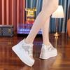 Platform white shoes women's summer 2025 new small exclusive inner height increase 4CM women's mesh casual shoes
