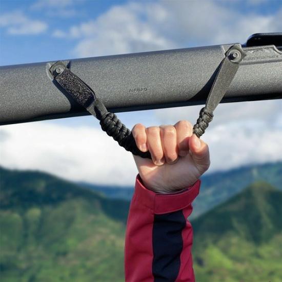 For Ford Bronco -2025 Roll Bar Paracord Grab Handles Grip Handles Black 4pcs