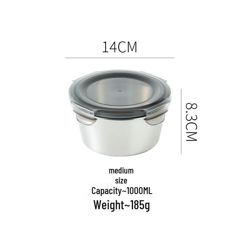 304 Stainless Steel Food Storage & Lunch Box Set