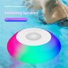 Floating Speaker for Pool Waterproof Portable Speaker Wireless Floating Stereo Speaker with Led Light Shower Speaker
