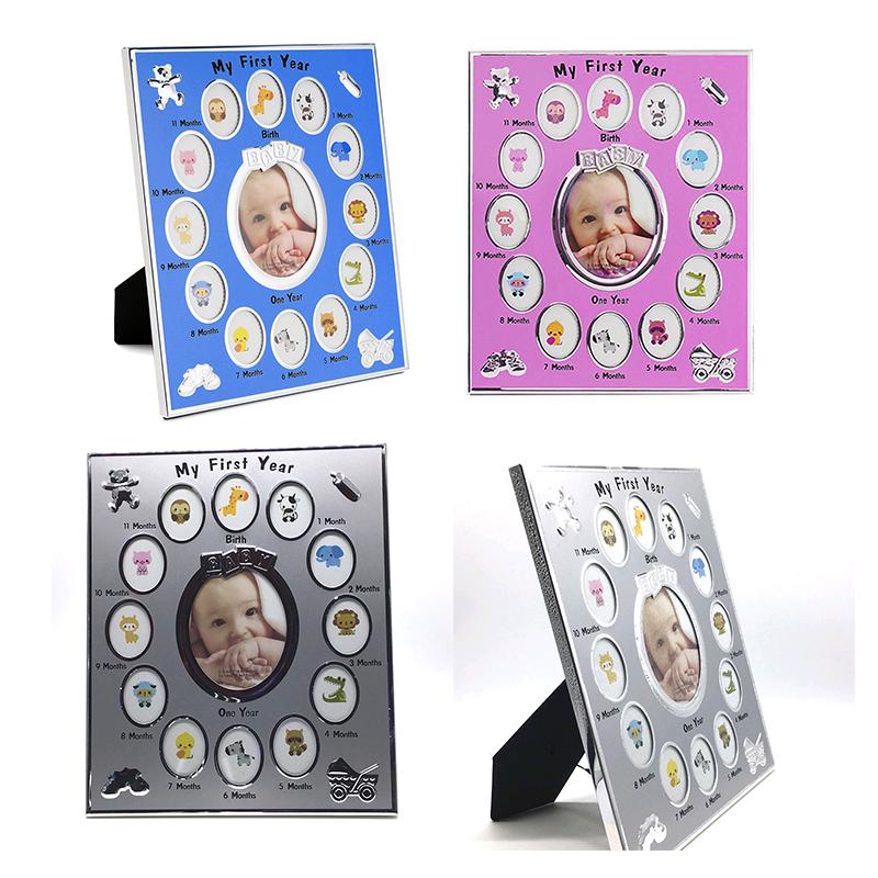 Baby First Year Keepsake Picture Phot Alloy Multi Picturs for Home Decor Alloy Ornament Home Decor