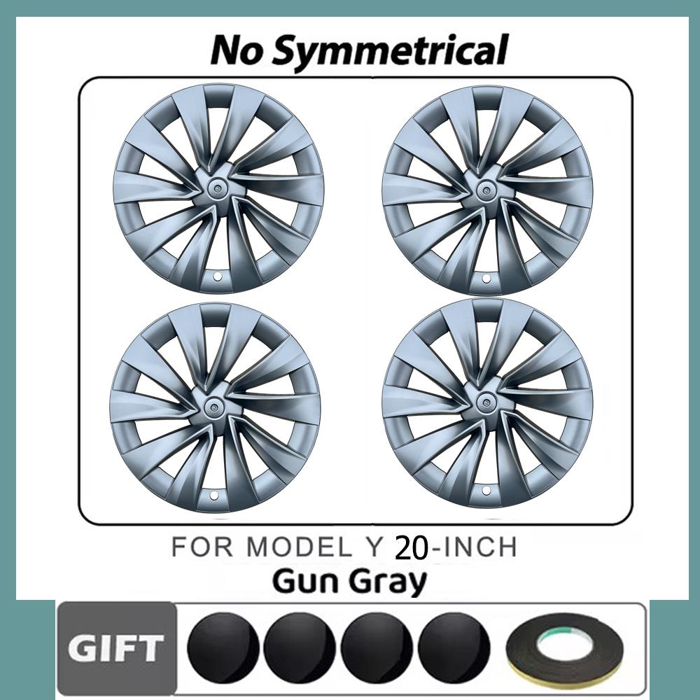 Wheel Covers for 4pcs Model Y Juniper 2025 Wheel Cover 20 Inch Wheel Trim Covers Tesla Accessories Wheel Rim Protector Cover