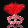 Itacazzo Dekorative Requisiten Damen Festival Party Vintage Feder Augenmaske Sexy Maskenballmaske