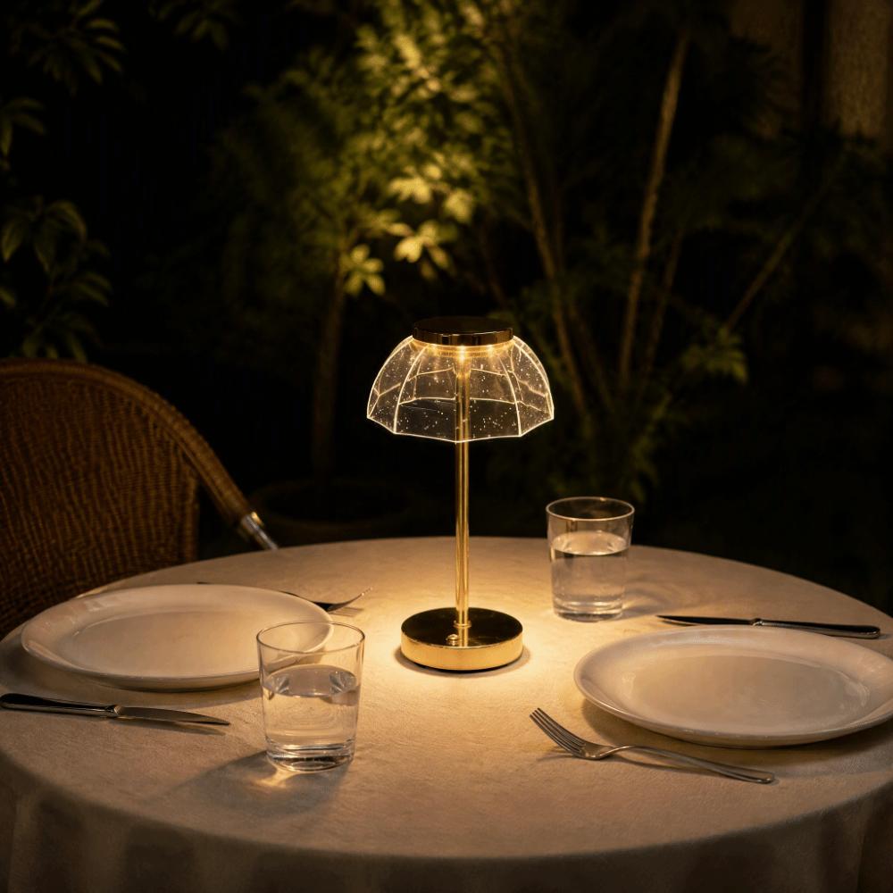 Vintage Night Light Mid-Century Desk Lamp Ornament Petal Table Lamp Living Room