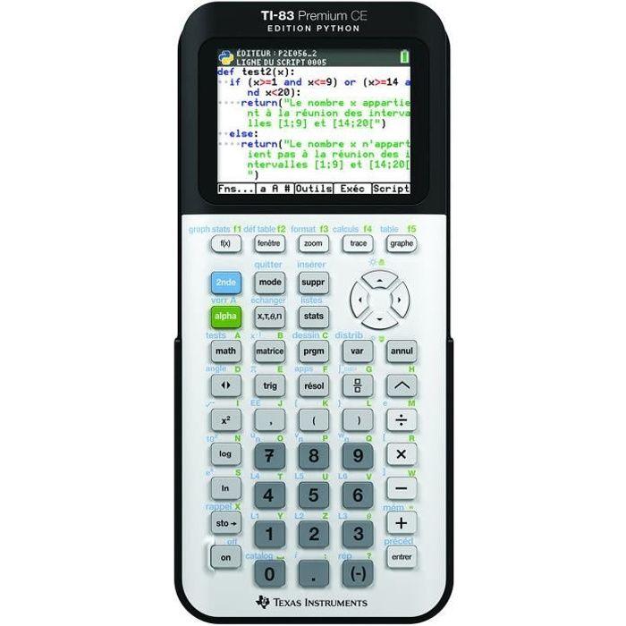 Kalkulator Texas Instruments TI-83 PREMIUM PYTHON biały