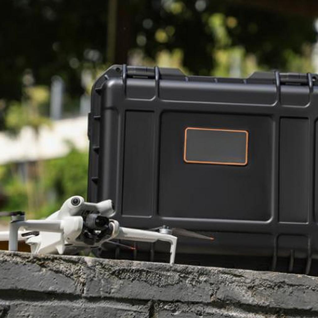 Drone Carrying Case with Non Slip Handle Plastic EVA Large Capacity Sealed Shockproof Drone Waterproof Hard Case for Mini 4 Pro