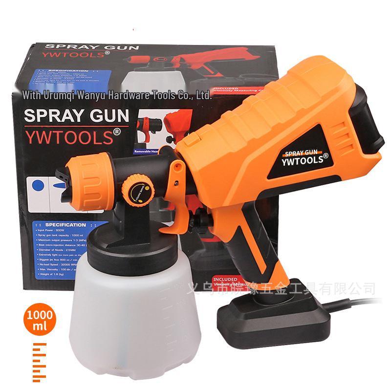 400W Portable Electric Paint Spray Gun – High-Pressure for Latex, European & US Compatible