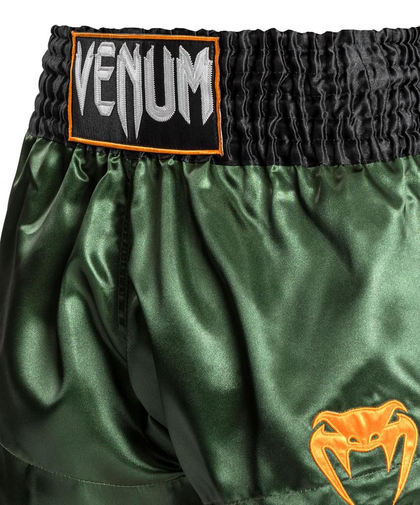 Muay Thai Trunks CLASSIC Venum Venum Kick Pants Boxing Trunks Sportswear Training Martial Arts x Black x // (Green Gold, Medium)