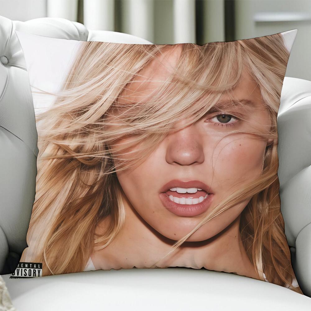 Singer RRenee Rapp Bite Me cushion cover Birthday Anniversary Gifts Double Sided Printed Zipper Cushion Cover Soft Skin Bedding