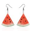 Acrylic Fresh Fruit Earrings Decorations For Women Trendy Jewelry Accessory