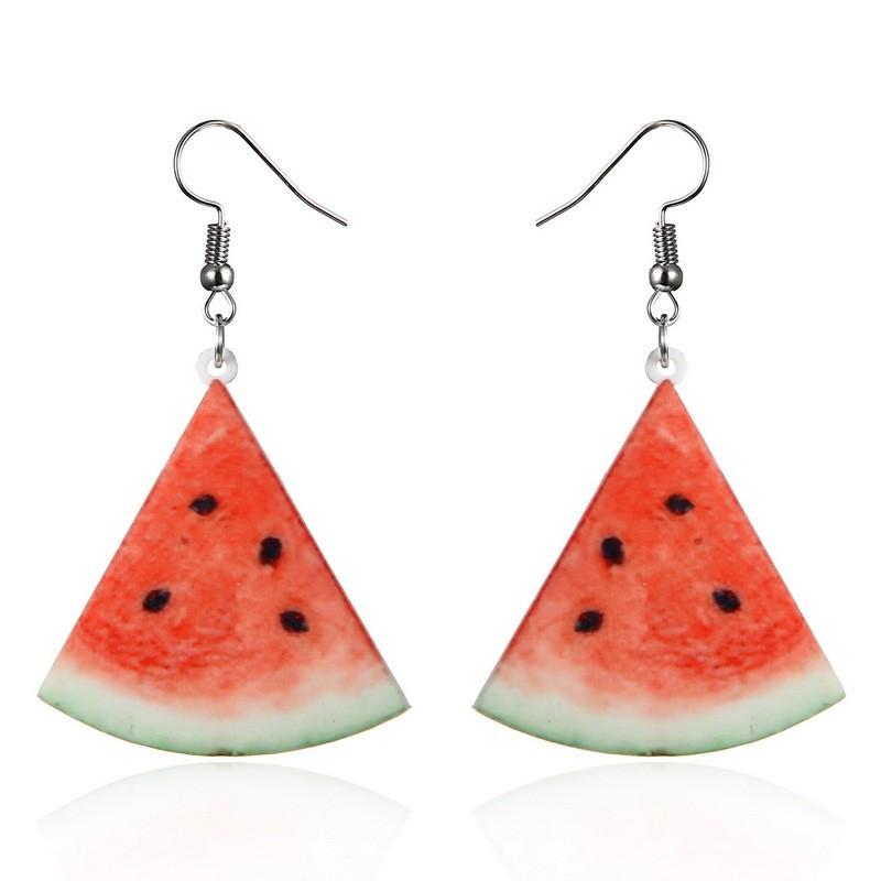 Acrylic Fresh Fruit Earrings Decorations For Women Trendy Jewelry Accessory