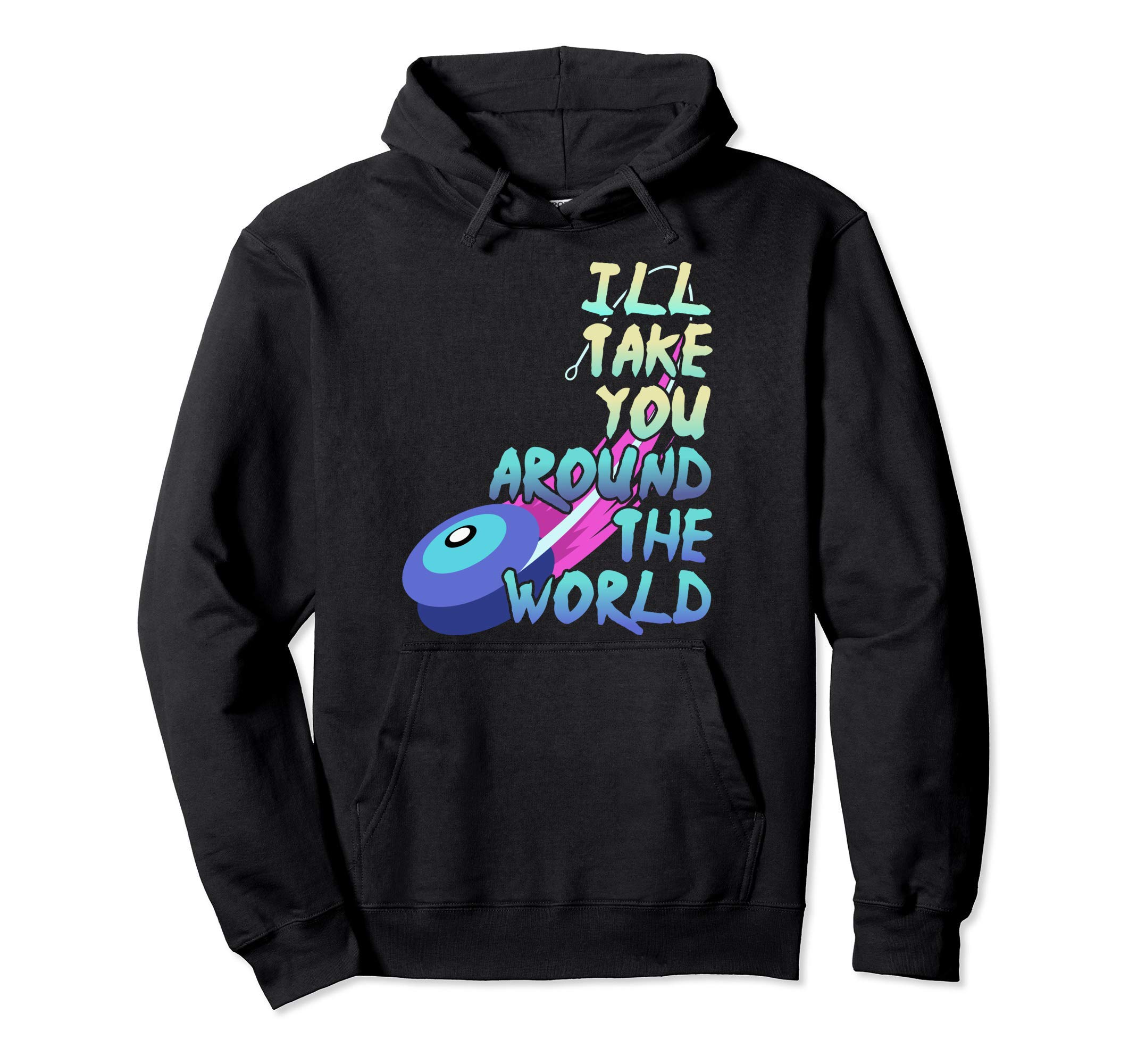 

take you around the world Cool Yoyo Hoodie I ll чёрный