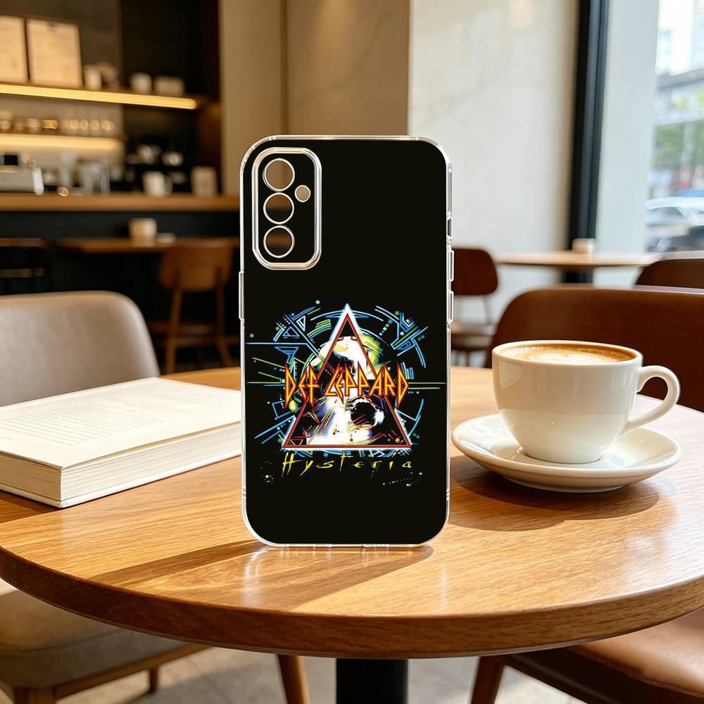 Hot Rock band D-Def L-leppard Singer Phone Case For SamsungA10,12,20,21S,30,31,40,50,51,52,70,71 Transparent Cover Samsung a52 a52S