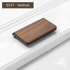 Walnut Wood Flip Cover Pull Handle Modern Design Flip Cover Mechanism No Drilling Handle Simple Style Concealed Fastening