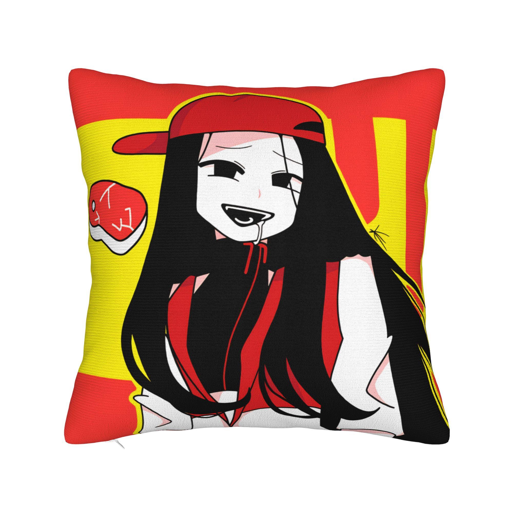 

Yi Xi Singer Meat Girl Pillowcases Novelty Pillow Case For Sofa Car Home Decor Print Pillow Cover 50*50cm
