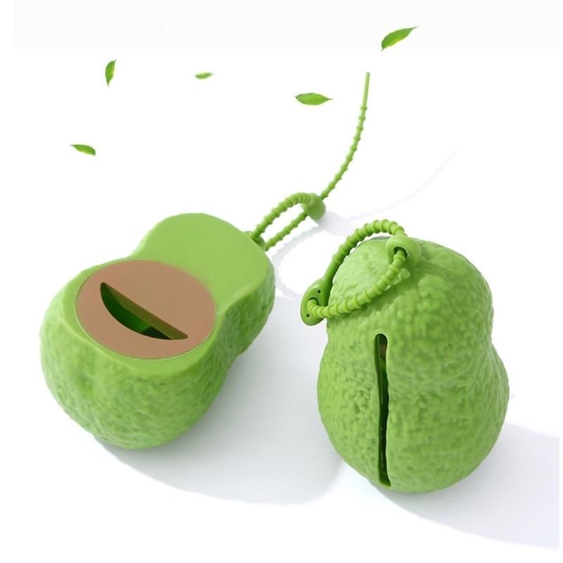 Pet Poop Bag Holder Waterproof Avocado Shape Dog Poop Bag Dispenser Outdoor Walking Poop Bag Dispenser for Dog Training