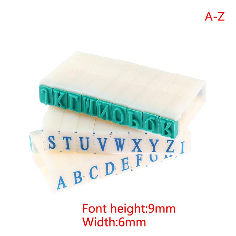 A To Z Letters English Stamp 1-9 Digital Symbol Seal Scrapbooking Office Seal