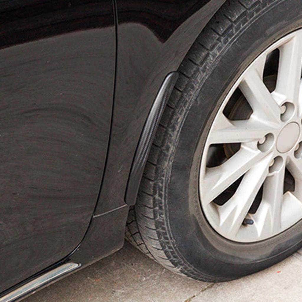 2Pcs Universal Arch Auto Car Wheel Eyebrow Fender Flare Protector Mudguards