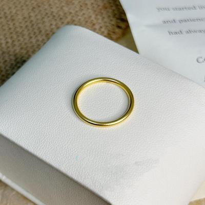 Gold Plain Ring Ring, Couple Pair Ring Hand Jewelry Ring Women's Niche Design Sand Gold Plain Ring Ancient Light Luxury