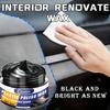 ! !NEW! !Car Interior Restoration Wax - Black Plastic & Leather Repair & Polishing Paste, 5-Second Shine Restoration,