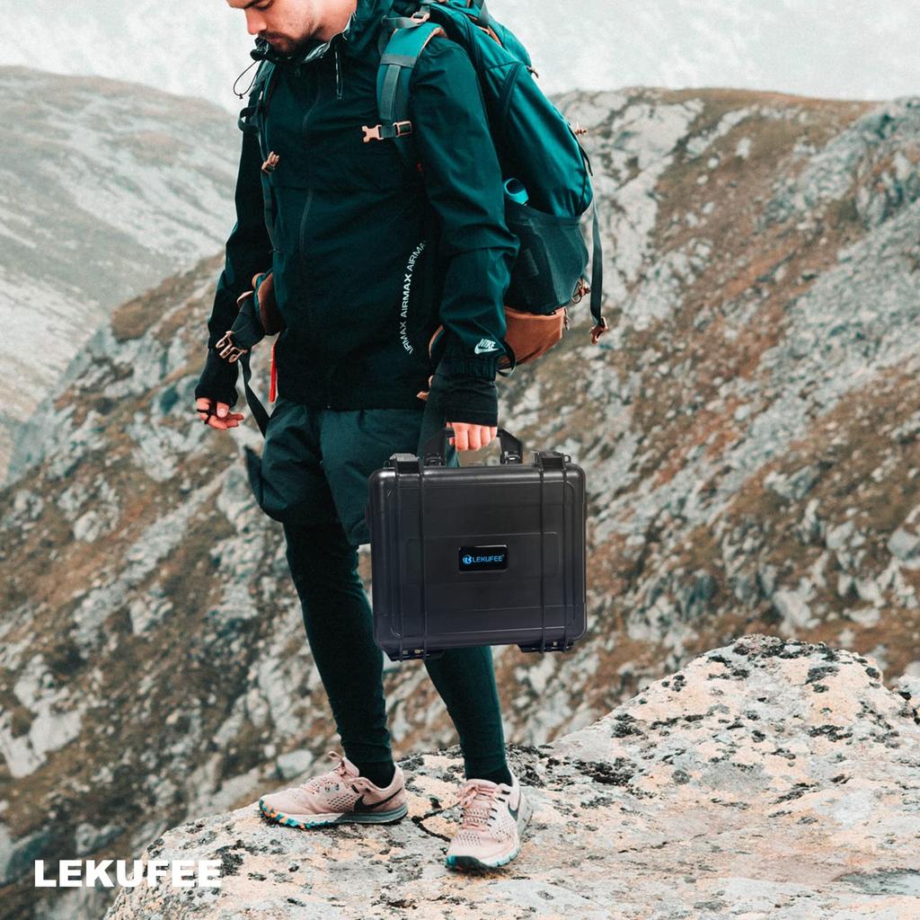 Lekufee DJI Mini 4 Pro Hartschalenkoffer, Wasserdichter Aufbewahrungskoffer für DJI Mini 4 Pro, DJI Mini 3 Pro, DJI RC und DJI RC N1 (Nur Hartschalenkoffer)