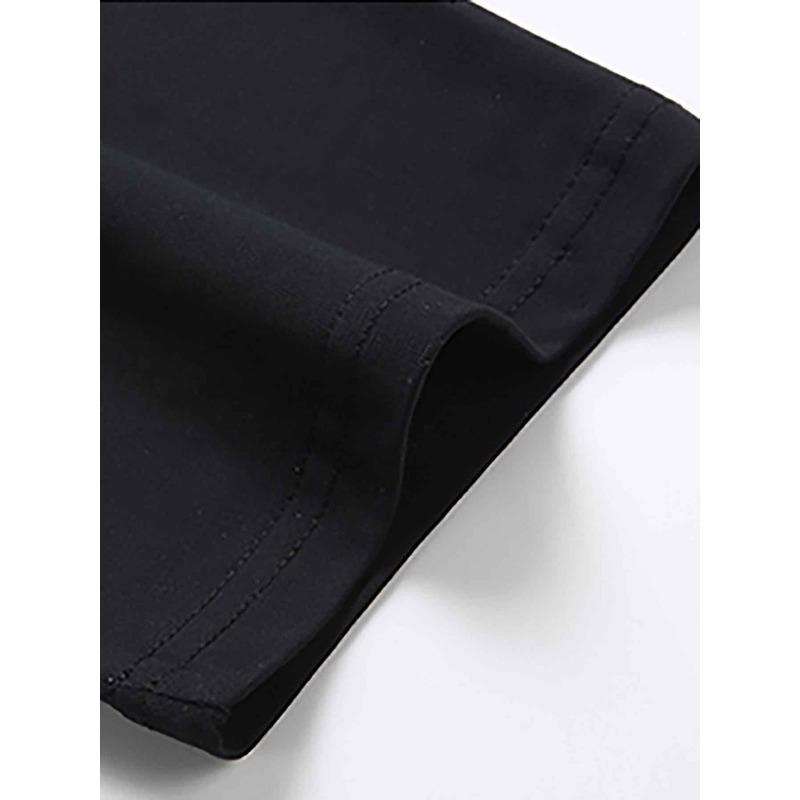 European Size Men's American Flag & Cross Print T-Shirt - Breathable Regular Fit Short Sleeve Tee for Gym, Washable Holiday Gift