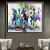 Colorful Pattern Horse Animal Canvas Wall Decoration Living Room Bedroom Draw