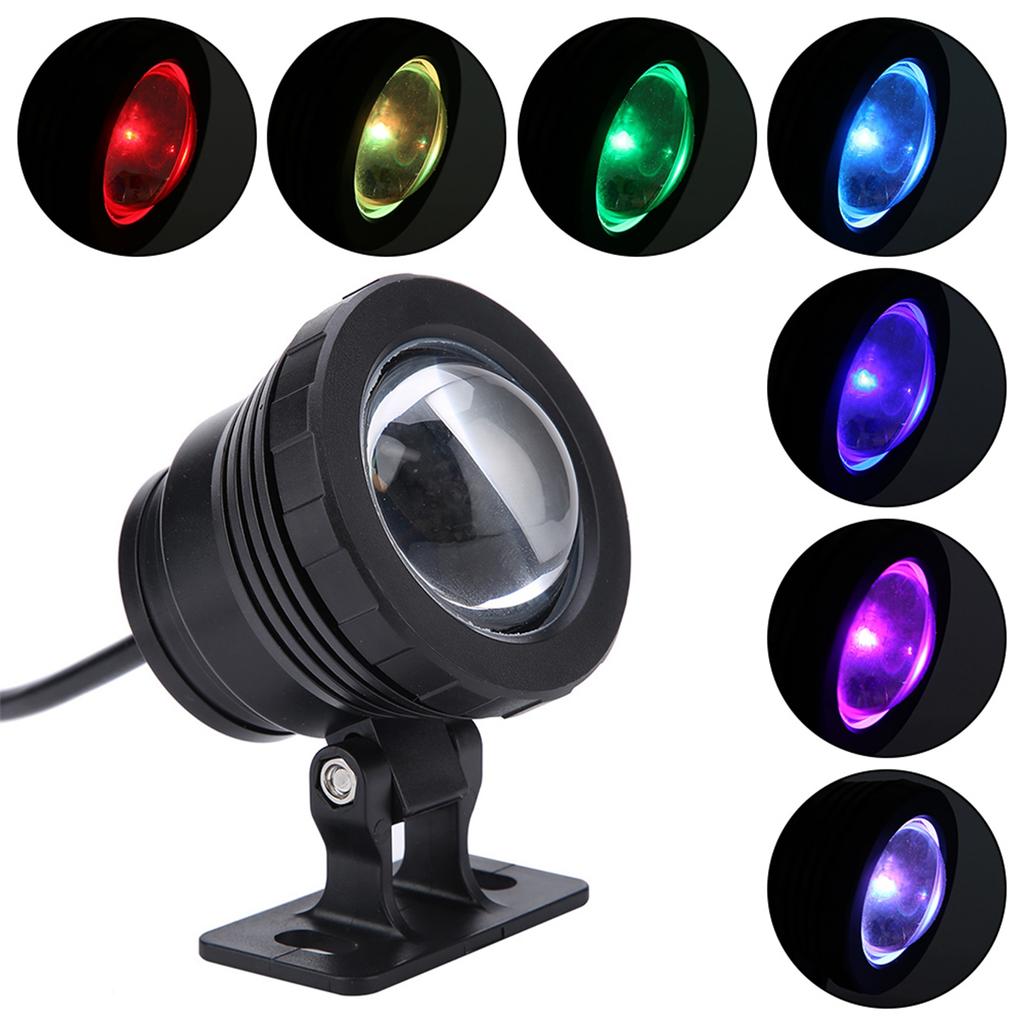 RGB LED Decorative Light Waterproof Multi Color Outdoor (5w Black 1*bead)
