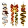 Weatherproof Polyester Holiday Lights Christmas Magic Spiral Hanging LED Light, Decoration with for Porch Entryway Doorway And Outdoor Decor