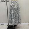 BITCED Women's Fashion Casual Floral Print Summer Spring Skirt