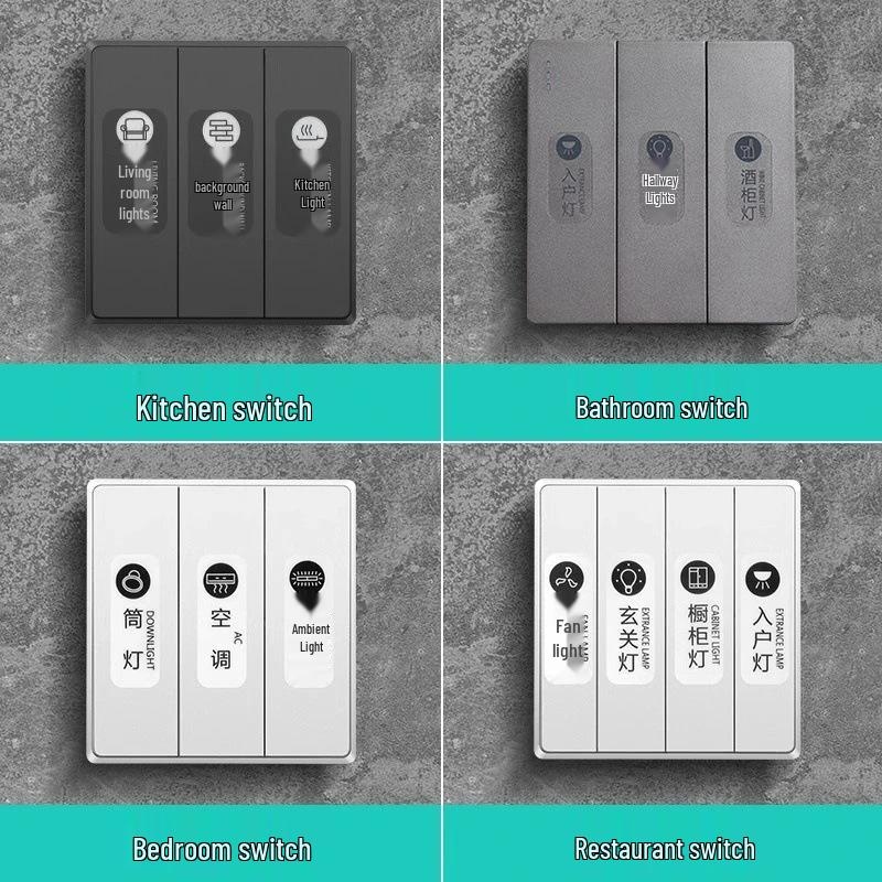 Newcomer Discount: Home Light Switch & Socket Label Stickers - Decorative Panel Stickers